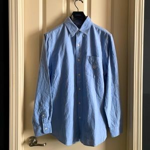 CHAPS Blue Cotton Oxford Shirt